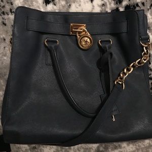 Michael Kors Hamilton bag (Navy blue)